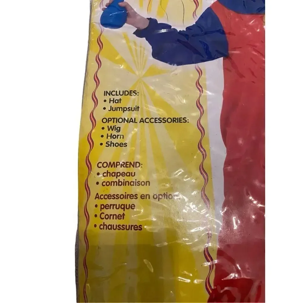 Clown Halloween Costume Child Sz Medium Kids Dress Up